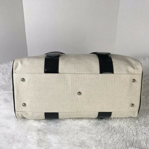 LONGCHAMP Twill & Leather Medium Duffle Tote - Picture 6 of 12